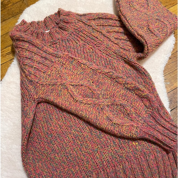 Skovhuus alpaca blend chunky knit multicolor sweater woman’s size small - Picture 2 of 8